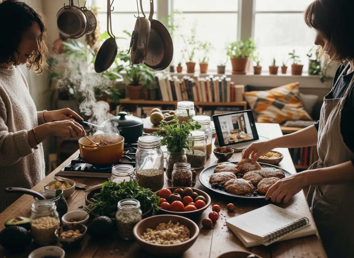 The Verdant Kitchen home kitchen workspace where recipes are filmed and tested